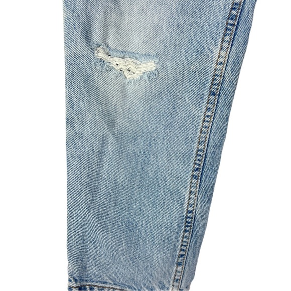 Levis Vintage Kids 550 Orange Tab Distressed Light Denim Relaxed Fit Jeans 10 - Picture 3 of 7